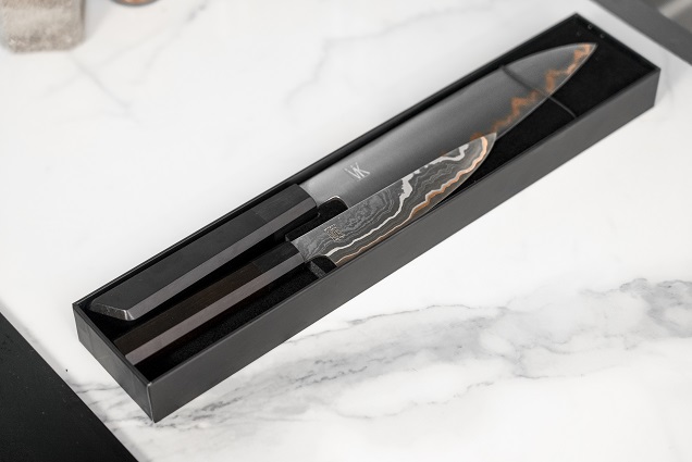 santoku office pety damas cuivré cuivre copper damascus