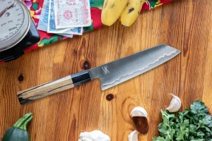 Couteau bunka inox finition cuivre vietnamien
